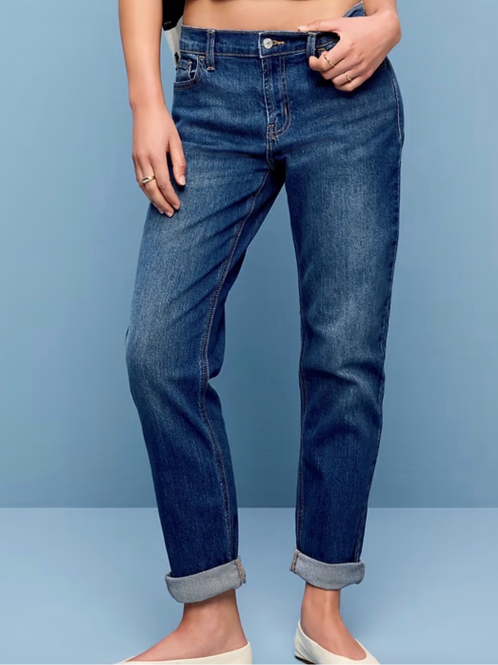 Mid-rise Wow Boyfriend Straight Jean - Women’s - Two Pair